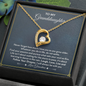 To My Granddaughter Find Your Passion Forever Love Necklace | Granddaughter Gift From Grandmother for Birthday, Graduation