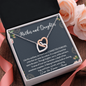 Mother and Daughter Connected Forever Necklace, Mother's Day Gift for Mom from Daughter, Mom Birthday Gift, Mom Necklace, Mother's Day Gift