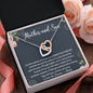 Mother and Son Connected Forever Necklace, Mother's Day Gift for Mom from Son, Mom Birthday Gift from Son, Mom Necklace, Mother's Day Gift