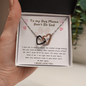 To My Dog Mama, Don't Be Sad Heart Necklace | Loss of Dog memorial | Dog loss gifts | Rainbow Bridge Dog | Pet sympathy gift