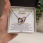To My Amazing Cousin On Your Wedding Day | Interlocking Hearts Necklace | Bridal Shower Gift for Cousin|