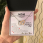 Funny Mothers Day Message Card Necklace | Mom You Are The Best Card for Mom from Daughter | Mother's Day Gift From Daughter