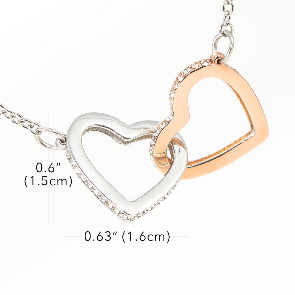 To An Amazing Mama To Be Interlocked Heart Necklace | Baby Shower Gift For New Mom | First Time Mom Gift