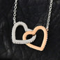 To My Queen  Living The Dream Interlocking Heart Necklace | Anniversary Gift For Girlfriend | Gift for Girlfriend, Girlfriend Gift