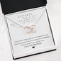 To My Girlfriend Distance Means So Little Heart Necklace