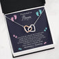 Promoted to Nana Interlocked Heart Necklace | Grandmother Announcement Necklace
