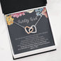 Fertility Wish, Your Miracle Is On The Way Interlock Heart Necklace