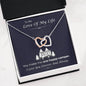 To The Love Of My Life, You Make Me One Happy Camper Necklace