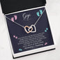 Gigi from Mommy's Tummy Interlocked Heart Necklace | Grandmother Announcement Necklace