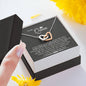 To My Queen  Living The Dream Interlocking Heart Necklace | Anniversary Gift For Girlfriend | Gift for Girlfriend, Girlfriend Gift