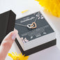 To My Granddaughter, You Are Braver Than You Believe Interlocking Heart Necklace