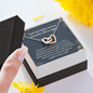 Good Luck Finding Awesome Coworkers Like Us Again Interlocking Hearts Necklace | Farewell Gift for Coworker |  New Job Gift |  Fresh Start Gift for Coworker