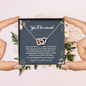 You'll Be Missed So Glad Our Paths Crossed Interlocking Hearts Necklace | Farewell Gift for Coworker |  New Job Gift |  Fresh Start Gift for Coworker