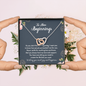 To New Beginnings Wishing You Much Joy and Happiness Interlocking Hearts Necklace | Farewell Gift for Coworker |  New Job Gift |  Fresh Start Gift for Coworker