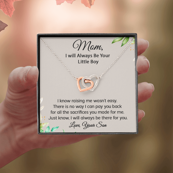 To My Bonus Mom Interlocking Hearts Necklace| I will Always Be Your Li ...