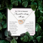 As I Sit In Heaven My Spirit Is Always With You Interlocked Heart Necklace | Loss of Baby Gift |  Pregnancy Loss Gift | Bereavement Gift