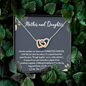 Mother and Daughter Connected Forever Necklace, Mother's Day Gift for Mom from Daughter, Mom Birthday Gift, Mom Necklace, Mother's Day Gift