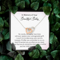 In Memory Of Your Beautiful Baby I'll Offer You A Shoulder To Cry On Interlocked Heart Necklace | Loss of Baby Gift |  Pregnancy Loss Gift | Sorry For Your Loss Gift