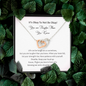 It's Okay Not To Be Okay You Are Tougher Than You Know Interlocked Heart Necklace | Loss of Baby Gift |  Pregnancy Loss Gift | Sorry For Your Loss Gift