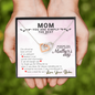 Funny Mothers Day Message Card Necklace | Mom You Are The Best Card for Mom from Daughter | Mother's Day Gift From Daughter