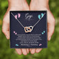 Gigi from Mommy's Tummy Interlocked Heart Necklace | Grandmother Announcement Necklace