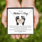 Happy Mother's Day Necklace from Your Baby Bump Interlocking Hearts Necklace | First Mother's Day Gift