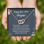 Enjoy Your Next Chapter Be Proud Of The Work You Have Done Interlocking Hearts Necklace | Farewell Gift for Coworker |  New Job Gift |  Fresh Start Gift for Coworker