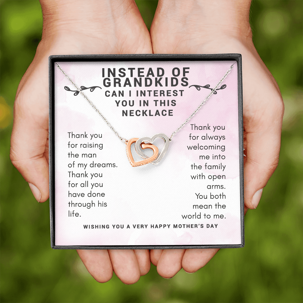 Instead of Grandkids, Funny Gift for Mother-In-Law Necklace, Mother's Day Gift for Mother-In-Law Gift, Funny Mother's Day Gift from Daughter-In-Law