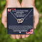 To My Military Wife, Distance Means So Little Love Necklace, Military Wife Gift, Necklace For Military Wife, Military Spouse Gift