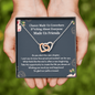 Chance Made Us Coworkers Bitching About Everyone Made Us Friends Interlocking Hearts Necklace | Farewell Gift for Coworker |  New Job Gift |  Fresh Start Gift for Coworker