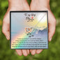 To My Dog Mom, Crossing The Rainbow Bridge Interlocked Heart Necklace | Loss of Dog memorial Necklace | Dog loss gifts, Pet memorial Necklace, necklace, Pet Sympathy Necklace Gift