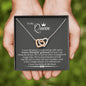 To My Queen  Living The Dream Interlocking Heart Necklace | Anniversary Gift For Girlfriend | Gift for Girlfriend, Girlfriend Gift