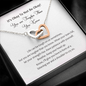 It's Okay Not To Be Okay You Are Tougher Than You Know Interlocked Heart Necklace | Loss of Baby Gift |  Pregnancy Loss Gift | Sorry For Your Loss Gift