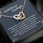 Grandmother & Granddaughter Our Hearts Are Connected Forever Interlocked Hearts Necklace |  Gift from Granddaughter | Birthday, Christmas, Wedding Day, & Mother's Day Gift for Grandma/Grandmother