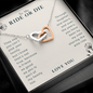 To My Ride Or Die Double Heart Necklace | Best Friend Necklace, Best Friends Forever