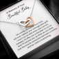 In Memory Of Your Beautiful Baby I'll Offer You A Shoulder To Cry On Interlocked Heart Necklace | Loss of Baby Gift |  Pregnancy Loss Gift | Sorry For Your Loss Gift