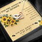 You Will Always Be My Sunshine Interlocked Heart Necklace