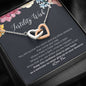Fertility Wish, Your Miracle Is On The Way Interlock Heart Necklace