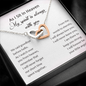 As I Sit In Heaven My Spirit Is Always With You Interlocked Heart Necklace | Loss of Baby Gift |  Pregnancy Loss Gift | Bereavement Gift