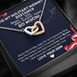 To My Military Mommy, Distance Means So Little Necklace, Military Mom Gift from Son