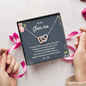To My Glam-Ma Too Young To Be Called Grandma Interlocked Hearts Necklace |  Gift from Granddaughter/Grandson | Birthday, Christmas, & Mother's Day Gift for Grandma/Grandmother