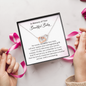 In Memory Of Your Beautiful Baby I'll Offer You A Shoulder To Cry On Interlocked Heart Necklace | Loss of Baby Gift |  Pregnancy Loss Gift | Sorry For Your Loss Gift