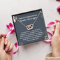 Good Luck Finding Awesome Coworkers Like Us Again Interlocking Hearts Necklace | Farewell Gift for Coworker |  New Job Gift |  Fresh Start Gift for Coworker