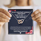 To My Military Mommy, Distance Means So Little Necklace, Military Mom Gift from Daughter