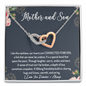 Mother and Son Connected Forever Necklace, Mother's Day Gift for Mom from Son, Mom Birthday Gift from Son, Mom Necklace, Mother's Day Gift