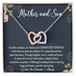 Mother and Son Connected Forever Necklace, Mother's Day Gift for Mom from Son, Mom Birthday Gift from Son, Mom Necklace, Mother's Day Gift