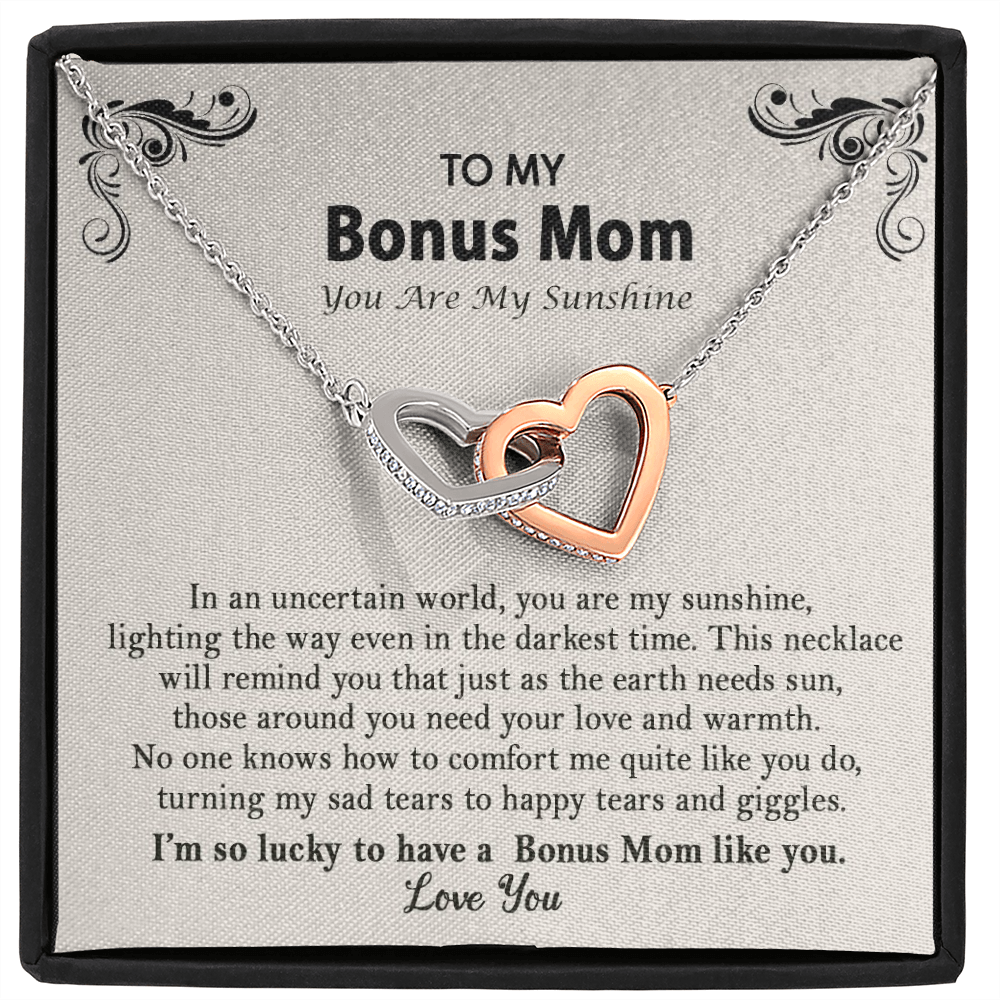 To My Bonus Mom You Are My Sunshine Necklace | Step-Mom Gift From Son | Step-Mom Gift From Daughter | Mothers Day Gift