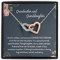 Grandmother & Granddaughter Our Hearts Are Connected Forever Interlocked Hearts Necklace |  Gift from Granddaughter | Birthday, Christmas, Wedding Day, & Mother's Day Gift for Grandma/Grandmother
