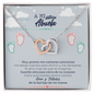 A Mi Future Abuela Interlocked Heart Necklace, Abuela To Be Baby Reveal Necklace