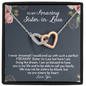 To My Amazing Sister In Law Interlocked Heart Necklace | Sister in Law Gift, Sister in Law Necklace